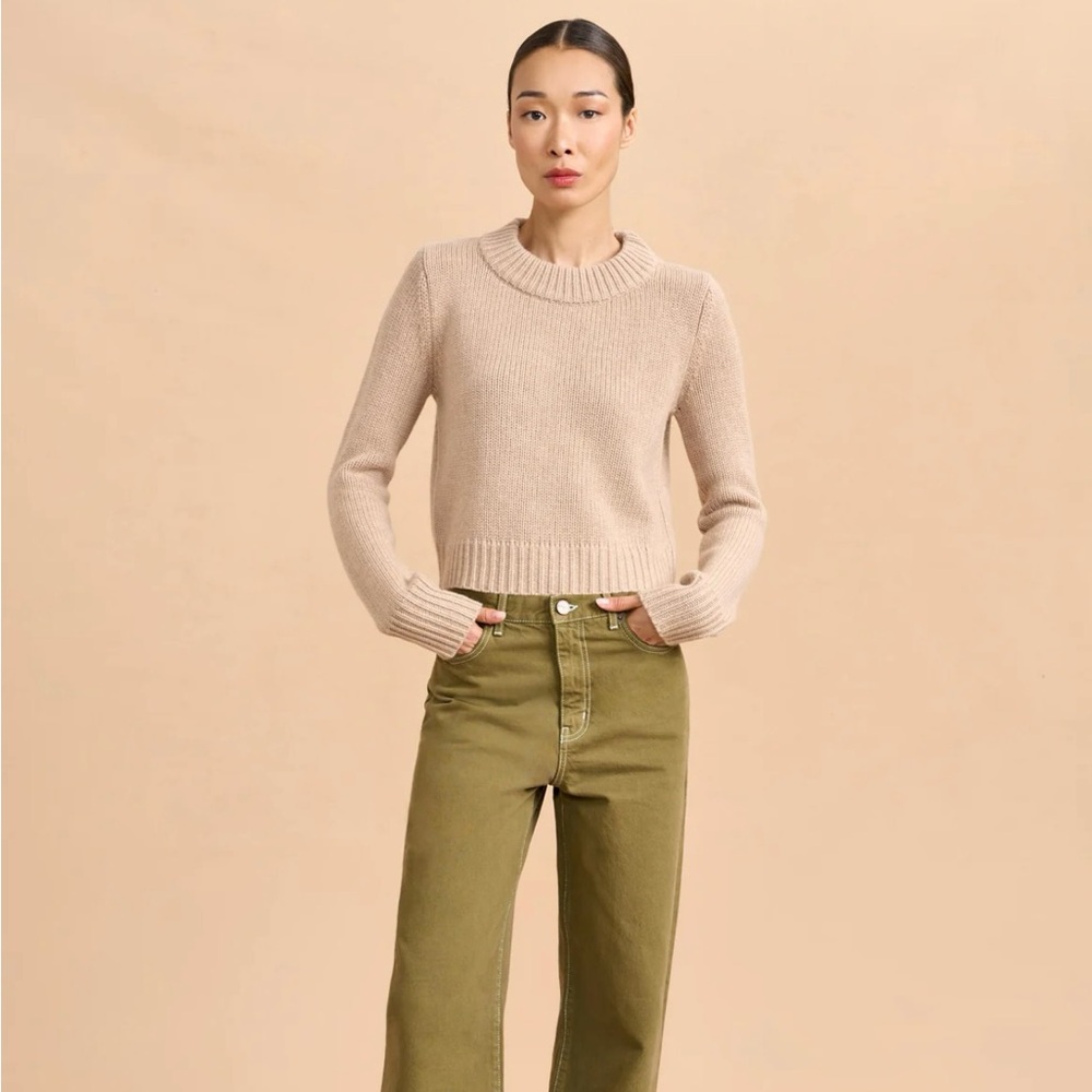 La Ligne Solid Mini Maren Sweater, Camel